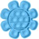 Push pop it Bubble Fidget Toy Stress Reliever Flower Blue Push pop it Bubble Fidget Toy Stress Reliever Flower Blue