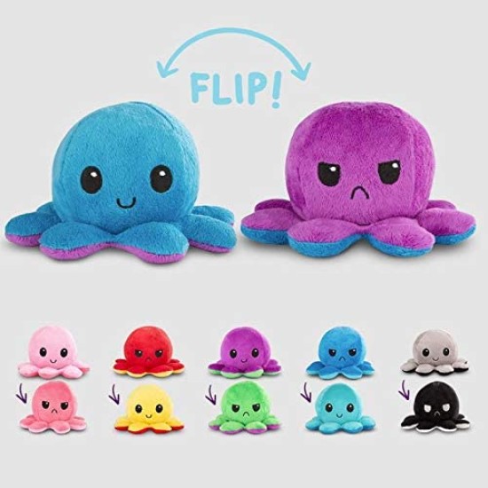 Reversible octapus plush λούτρινο χταπόδι που αλλάζει διάθεση με μία κίνηση - Uniqorn Purple-Blue Reversible octapus plush λούτρινο χταπόδι που αλλάζει διάθεση με μία κίνηση - Uniqorn Purple-Blue