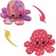 Reversible octapus plush λούτρινο χταπόδι που αλλάζει διάθεση με μία κίνηση - Blue Dots-Glitter