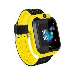 Παιδικό Smartwatch με GPS και Καουτσούκ/Πλαστικό Λουράκι Κίτρινο Q12