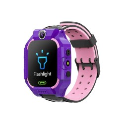 Παιδικό Smartwatch με Καουτσούκ/Πλαστικό Λουράκι Μωβ Q19 118401319/purple