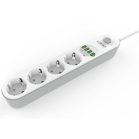 Ldnio se4432 4 υποδοχέων 2500w με 4 θύρες USΒ & Power Strip Smart Home kantoor Ldnio se4432 4 υποδοχέων 2500w με 4 θύρες USΒ & Power Strip Smart Home kantoor