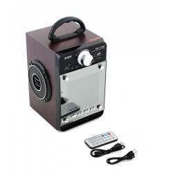 Mini Ηχοσύστημα Bluetooth 16W USB/SD/AUX Multimedia Player KINGWON MS-122BT