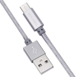 Awei CL - 10 Καλώδιο μεταφοράς δεδομένων με πλεγμένο καλώδιο τροφοδοσίας Mini USB Mini 0,3m - ΓΚΡΙ