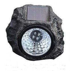 Διακοσμητικό ηλιακό φώς 4 led σε σχήμα πέτρας