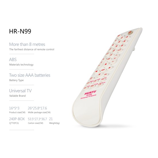 Universal Τηλεχειριστήριο HUAYU HR-N99