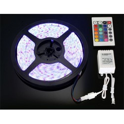 Αδιάβροχη Ταινία LED 3528 5 μέτρων RGB με τηλεχειριστήριο