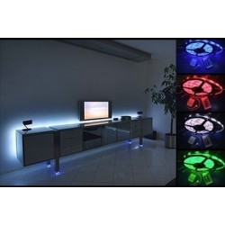 Αδιάβροχη Ταινία LED 3528 5 μέτρων RGB με τηλεχειριστήριο