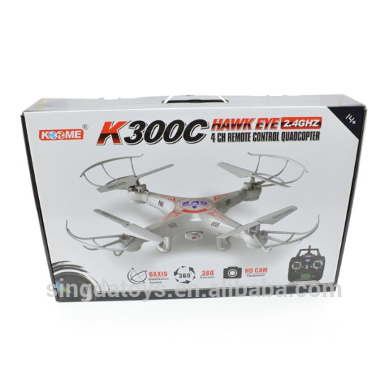 Drone με HD Cam Τηλεκατευθυνόμενο Τετρακόπτερο K300C HawkEye Drone με HD Cam Τηλεκατευθυνόμενο Τετρακόπτερο K300C HawkEye