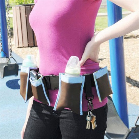 Ζώνη Μέσης Με Αφαιρούμενες Τσέπες-Mummy Waist Diaper Bag