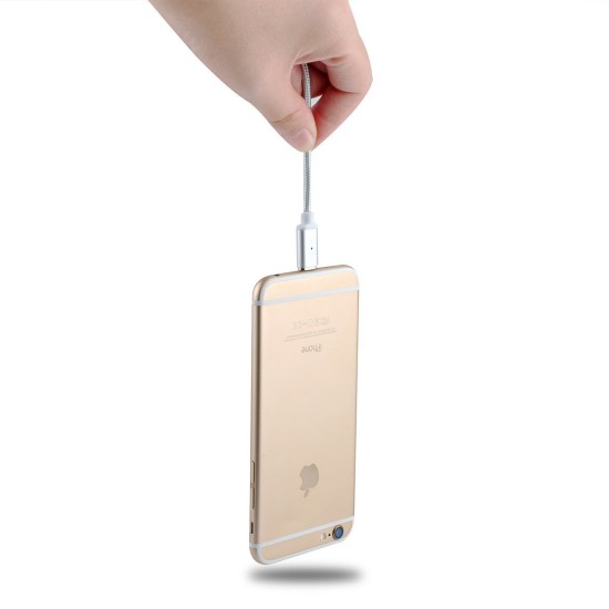 Μεταλλικό μαγνητικό καλώδιο με micro USB και Lightning 2 σε 1 (silver) Μεταλλικό μαγνητικό καλώδιο με micro USB και Lightning 2 σε 1 (silver)