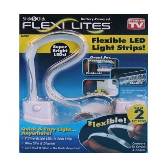 Ταινία LED με μπαταρία 12'' Flexi Lites Σετ 2 τεμαχίων Ταινία LED με μπαταρία 12 Flexi Lites Σετ 2 τεμαχίων