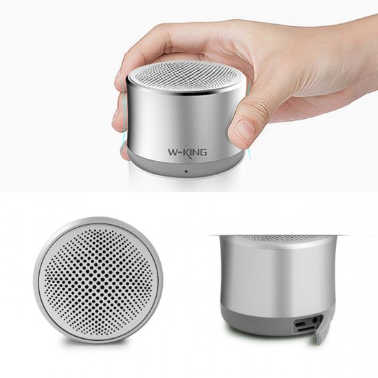 W-KING W7 WIRELESS BLUETOOTH 4.0 SPEAKER - SILVER W-KING W7 WIRELESS BLUETOOTH 4.0 SPEAKER - SILVER