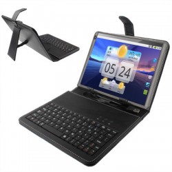 Θήκη-Πληκτρολόγιο stand για tablet 8" Διαφ.χρώματα Μαύρο