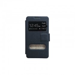 Samsung Galaxy J5 θήκη call display & stand Μαύρο