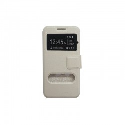 Samsung Galaxy J5 θήκη call display & stand Άσπρο