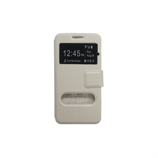 Samsung Galaxy J5 θήκη call display & stand Άσπρο Samsung Galaxy J5 θήκη call display & stand Άσπρο