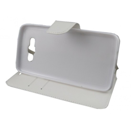 Samsung Galaxy J5 book case με μαγνητικό κλείσιμο Άσπρο