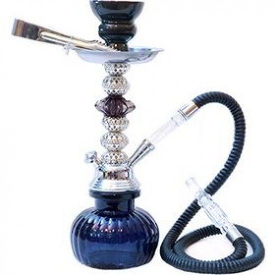 Mini Ναργιλές 29εκ Engraved 3.5S - Mini Portable Hookah Μαύρο