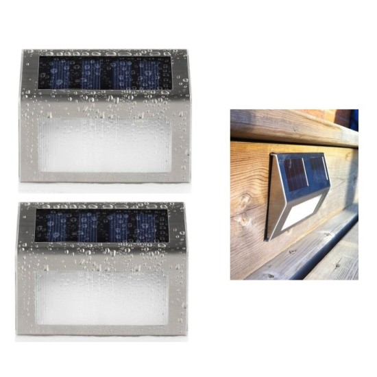 Σετ 2 Ηλιακά Φώτα Εξωτερικού Χώρου LED για Σκάλες OEM