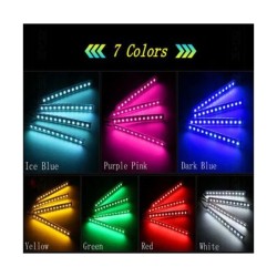 Εσωτερικός Φωτισμός Αυτοκινήτου με 12 Led & Τηλεχειριστήριο 4τμχ DRW-035012