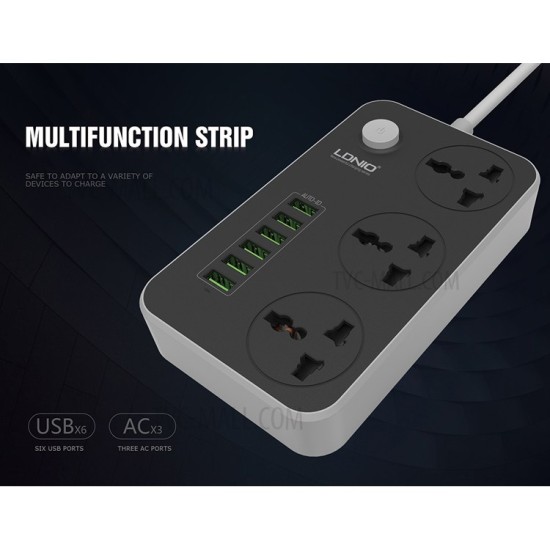 LDNIO 6 USB και 3 θύρες SC3604 LDNIO 6 USB και 3 θύρες SC3604
