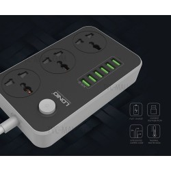 LDNIO 6 USB και 3 θύρες SC3604