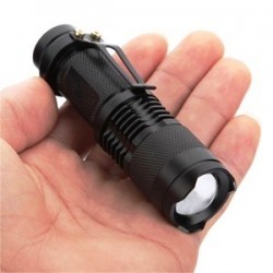 Μικρός μεταλλικός φακός με zoom cree led 500 Lumens