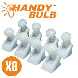 Ασύρματη κινητή λάμπα Led 8 τεμαχίων Handy Bulb