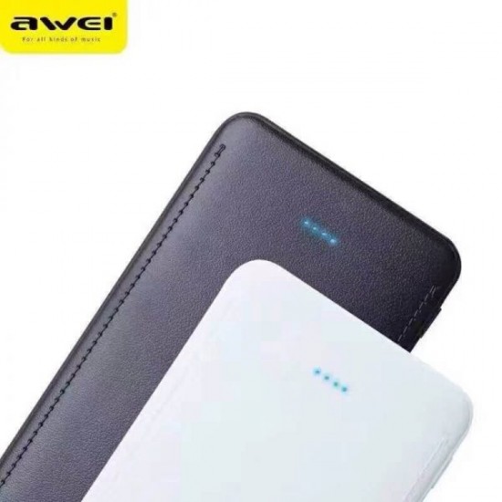 Awei P99K 10000 mAh Power Bank (White)