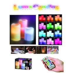 Κεριά luma candles με τηλεχειρισμό