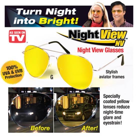 Night View Glasses Γυαλιά Νυχτερινής Οράσεως