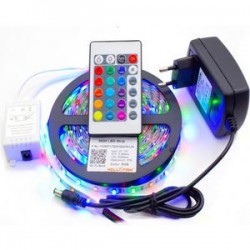 ΕύκαμπτηΑδιάβροχη Ταινία LED 5050 4 Μέτρων RGB με Τηλεχειριστήριο 60SMD 4,8W/m