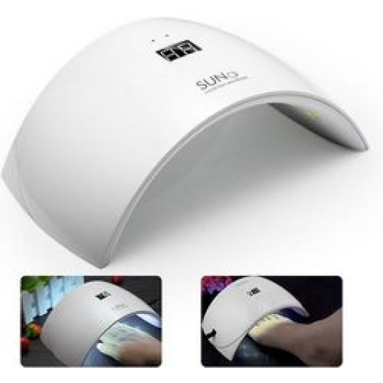 Επαγγελματικό Φουρνάκι Νυχιών Με Λάμπες LED UV 24W ME LCD Oθόνη