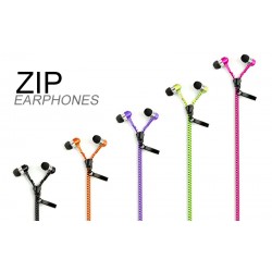 Zipper Style Handsfree για smartphones 3.5mm Μαύρο