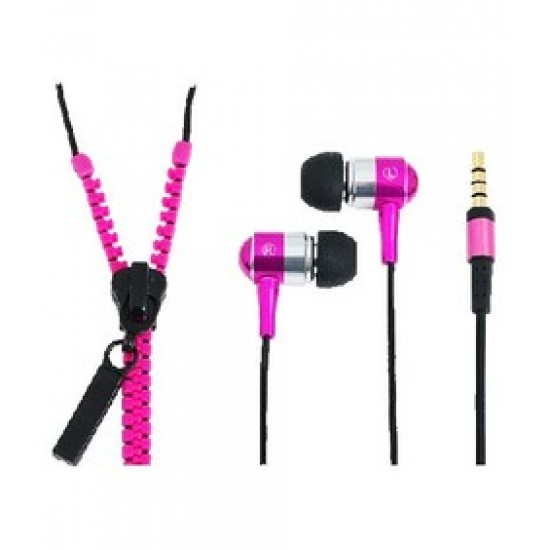 Zipper Style Handsfree για smartphones 3.5mm Μαύρο