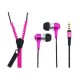 Zipper Style Handsfree για smartphones 3.5mm Μαύρο