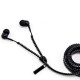 Zipper Style Handsfree για smartphones 3.5mm Μαύρο