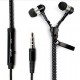 Zipper Style Handsfree για smartphones 3.5mm Μαύρο Zipper Style Handsfree για smartphones 3.5mm Μαύρο