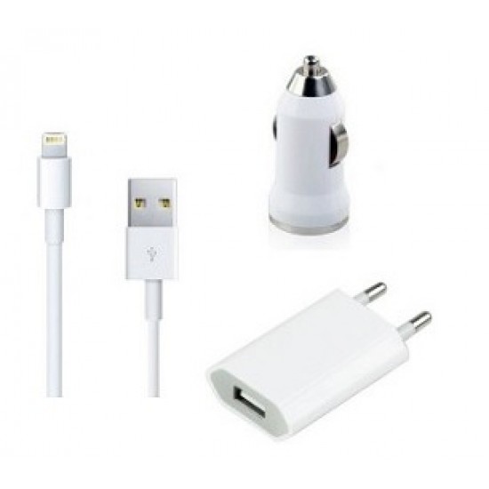 Φορτιστής για iPhone 5 Αυτοκινήτου-Σπιτιού GI-585 Φορτιστής για iPhone 5 Αυτοκινήτου-Σπιτιού GI-585