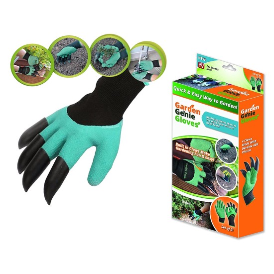 Γάντια Kηπουρικής Mε Nύχια Για Σκάψιμο - Garden Genie Gloves