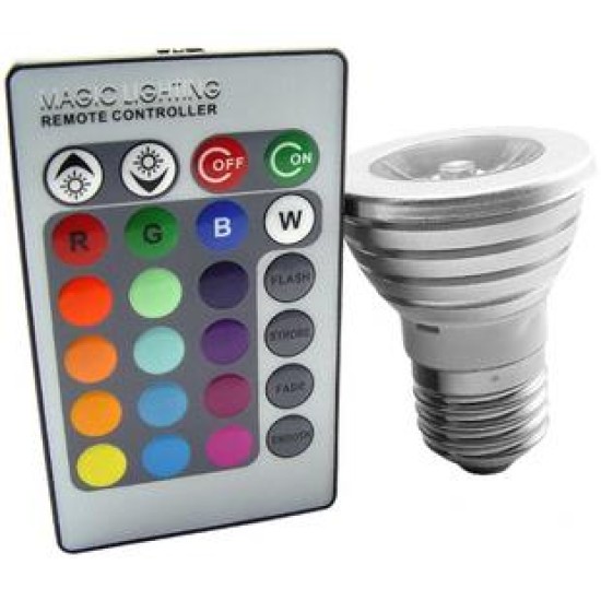 Led λάμπα με εναλλασόμενο φωτισμό & χειριστήριο Led λάμπα με εναλλασόμενο φωτισμό & χειριστήριο