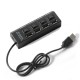 USB Hub Andowl Q-HU121 (Ασημί)