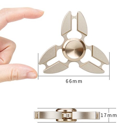 Fidget Spinner Copper Steel Crabs Three Leaves 1.5 minutes