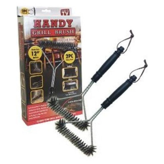 Βούρτσα Για Μπάρμπεκιου Κυλινδρική Σετ 2τμχ – Handy Grill Brush