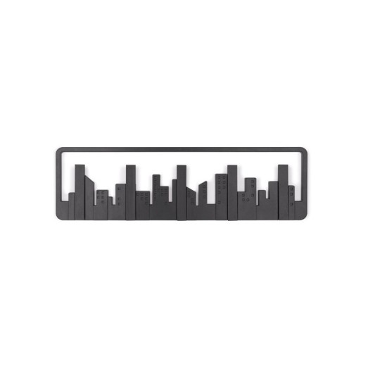 Κρεμάστρα Τοίχου 5 Θέσεων - Wall Shelf Hook City Κρεμάστρα Τοίχου 5 Θέσεων - Wall Shelf Hook City