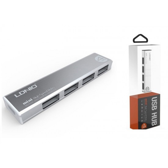 Ldnio USB Hub Αλουμινίου 4 Θέσεων Dl-H1 Ldnio USB Hub Αλουμινίου 4 Θέσεων Dl-H1
