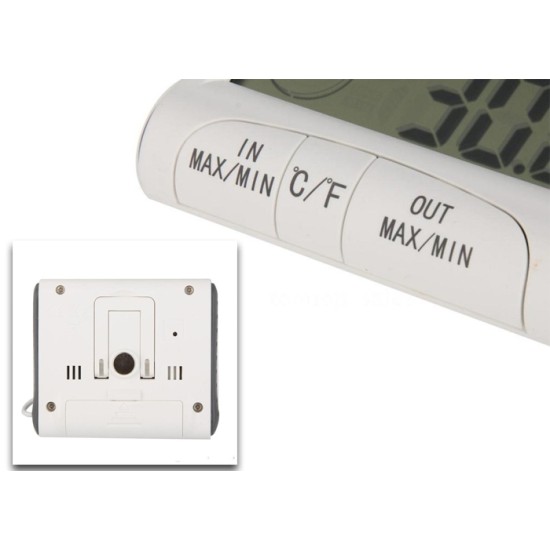 Ψηφιακό Θερμόμετρο, Υγρόμετρο Εσωτερικού - Εξωτερικού Χώρου Ακριβείας HUM-DC103