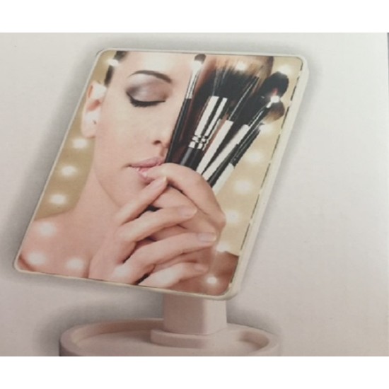 Καθρέφτης μακιγιάζ – Καθρέπτης με 16 φώτα Led – Led mirror Μαύρο