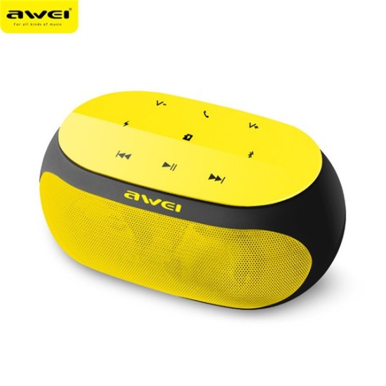 Mini HiFi Ασύρματο Ηχείο Bluetooth Multimedia Player, Speaker, Handsfree AWEI Y200 Κίτρινο Mini HiFi Ασύρματο Ηχείο Bluetooth Multimedia Player, Speaker, Handsfree AWEI Y200 Κίτρινο